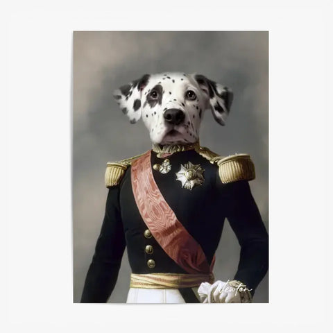 Tableau Animaux Portrait Personnalisé Renaissance Louis Philippe d'Orléans Duc d'Aumale