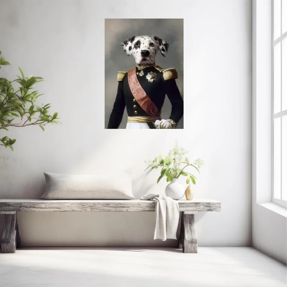 Tableau Animaux Portrait Personnalisé Renaissance Louis Philippe d'Orléans Duc d'Aumale