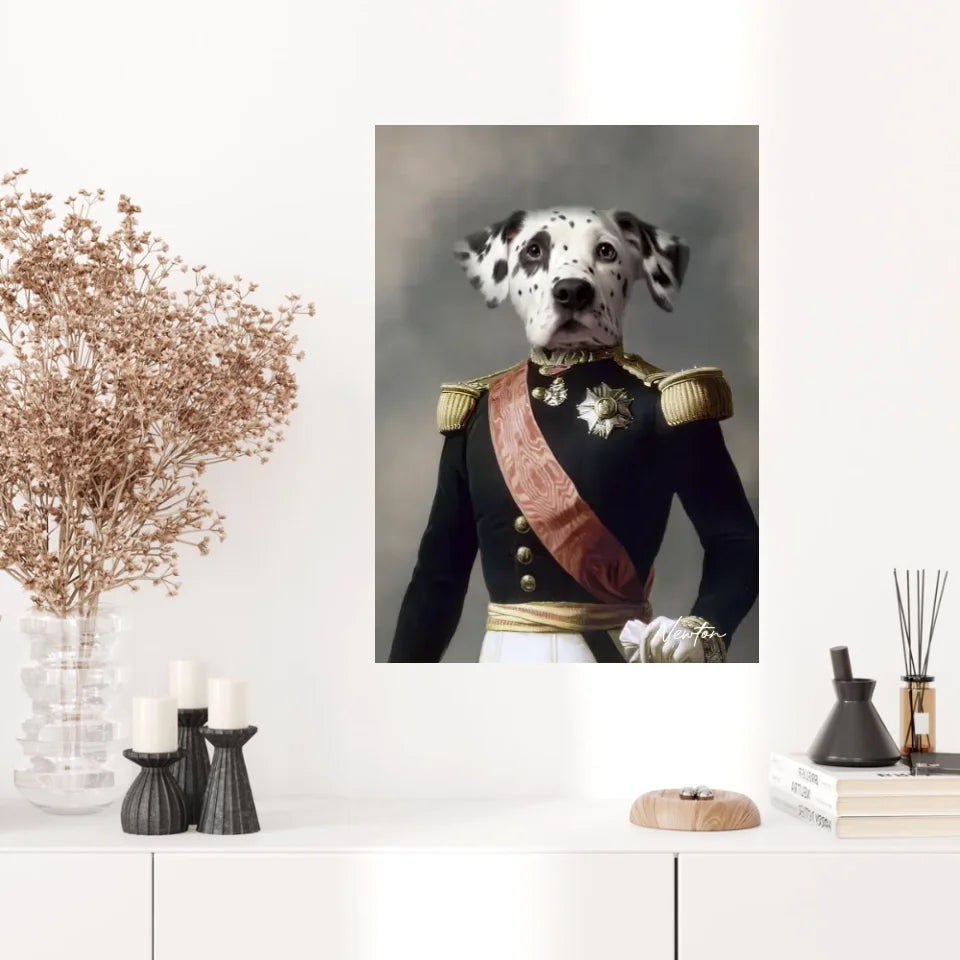 Tableau Animaux Portrait Personnalisé Renaissance Louis Philippe d'Orléans Duc d'Aumale