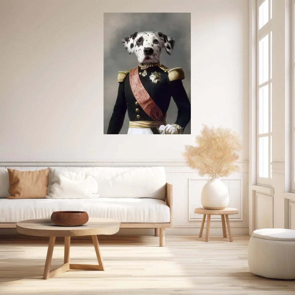 Tableau Animaux Portrait Personnalisé Renaissance Louis Philippe d'Orléans Duc d'Aumale