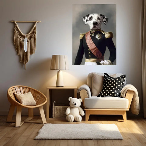 Tableau Animaux Portrait Personnalisé Renaissance Louis Philippe d'Orléans Duc d'Aumale