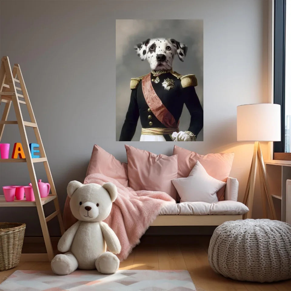 Tableau Animaux Portrait Personnalisé Renaissance Louis Philippe d'Orléans Duc d'Aumale