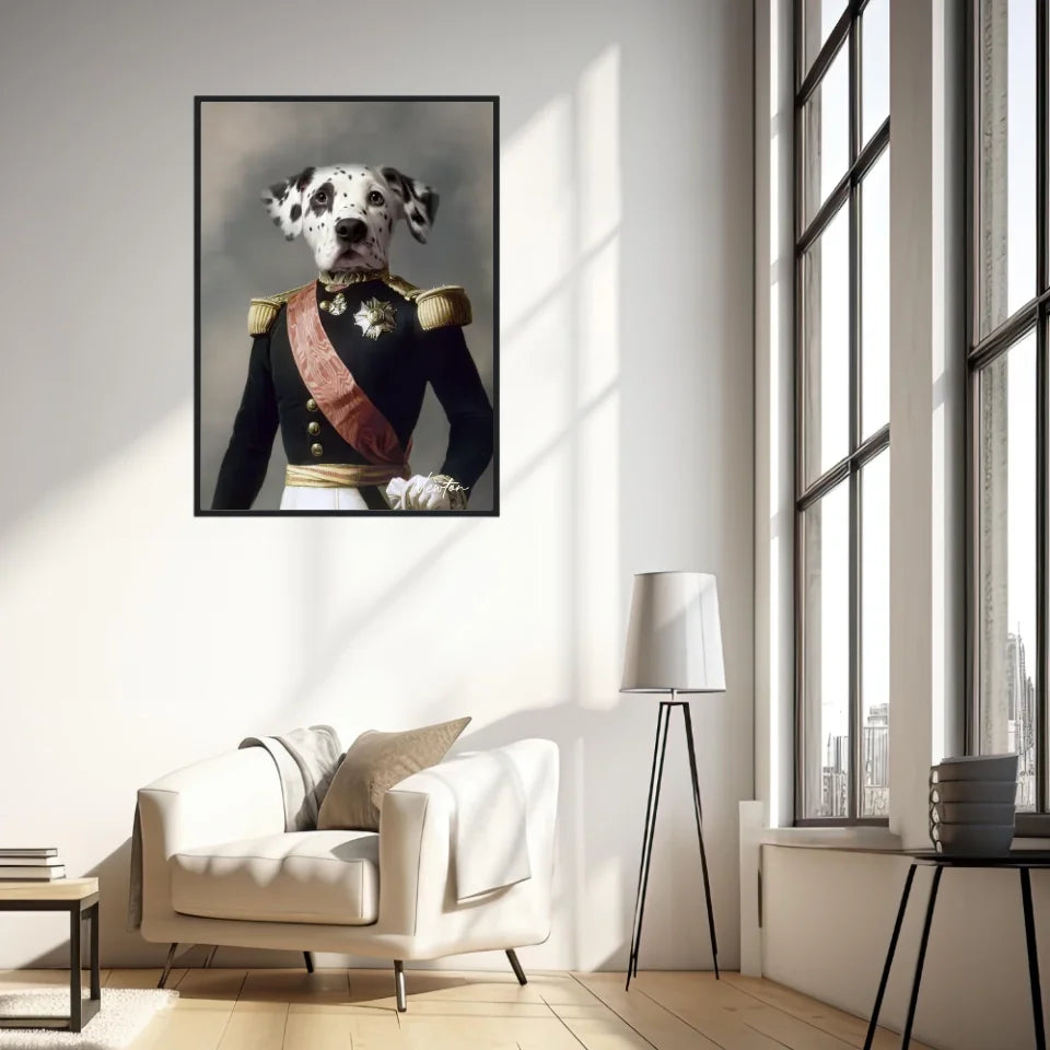 Tableau Animaux Portrait Personnalisé Renaissance Louis Philippe d'Orléans Duc d'Aumale