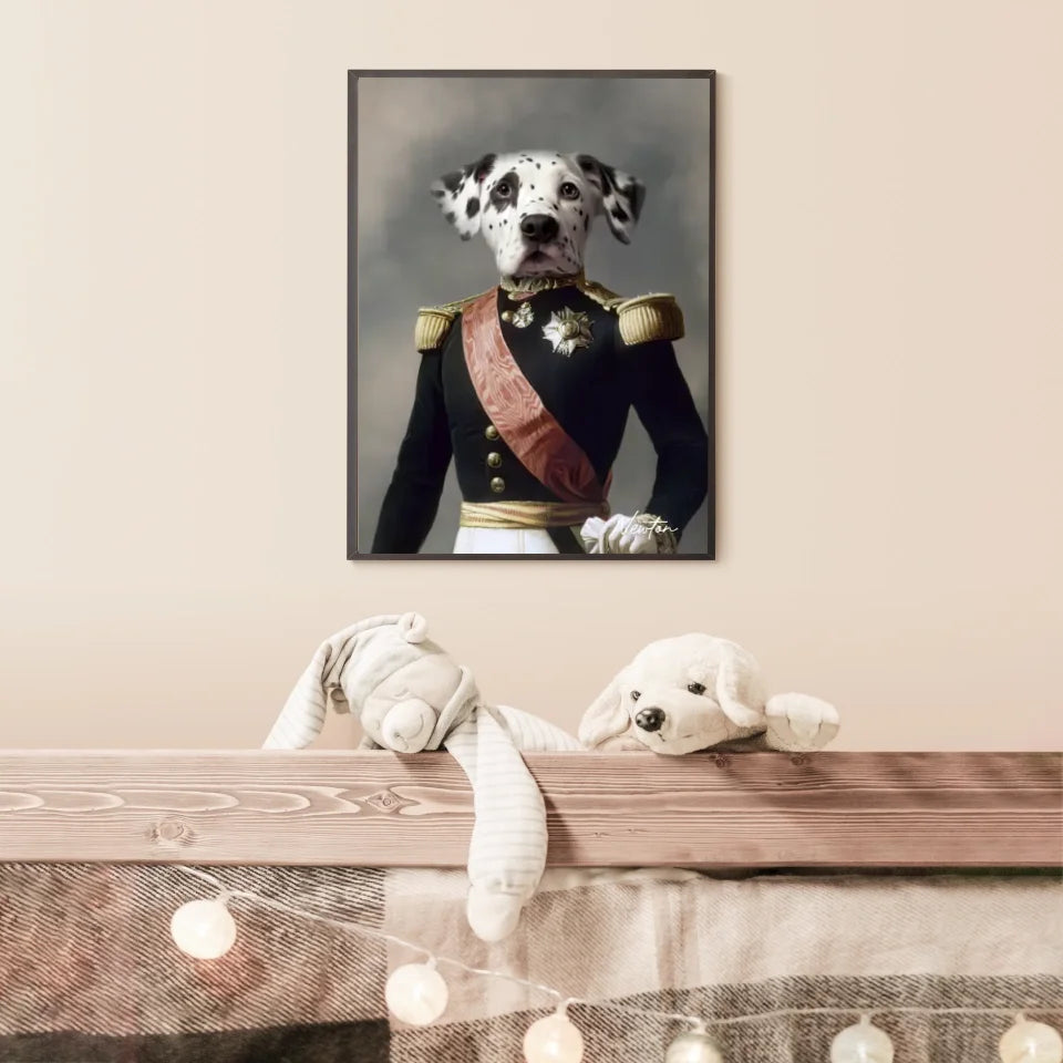 Tableau Animaux Portrait Personnalisé Renaissance Louis Philippe d'Orléans Duc d'Aumale