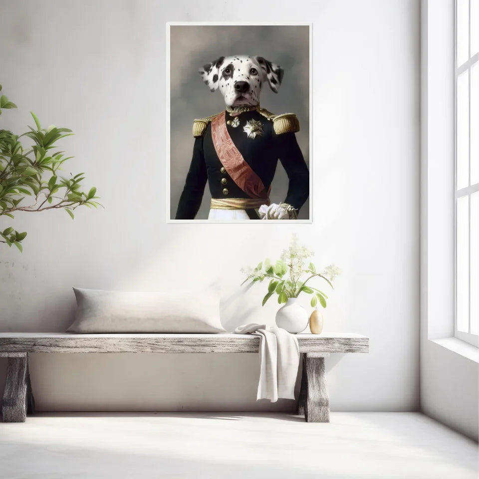 Tableau Animaux Portrait Personnalisé Renaissance Louis Philippe d'Orléans Duc d'Aumale