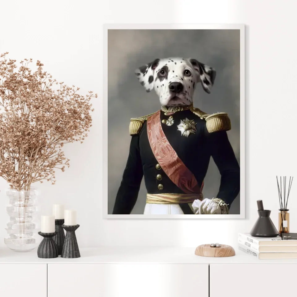 Tableau Animaux Portrait Personnalisé Renaissance Louis Philippe d'Orléans Duc d'Aumale