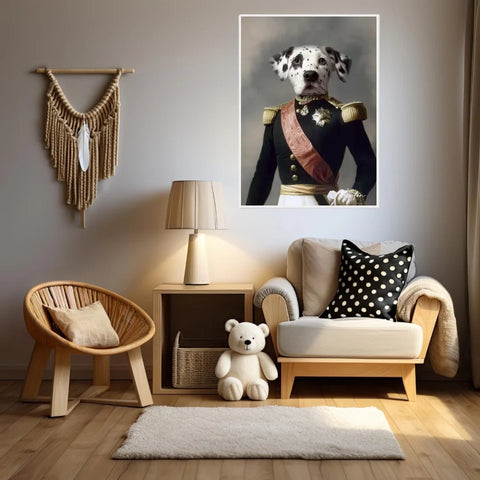 Tableau Animaux Portrait Personnalisé Renaissance Louis Philippe d'Orléans Duc d'Aumale