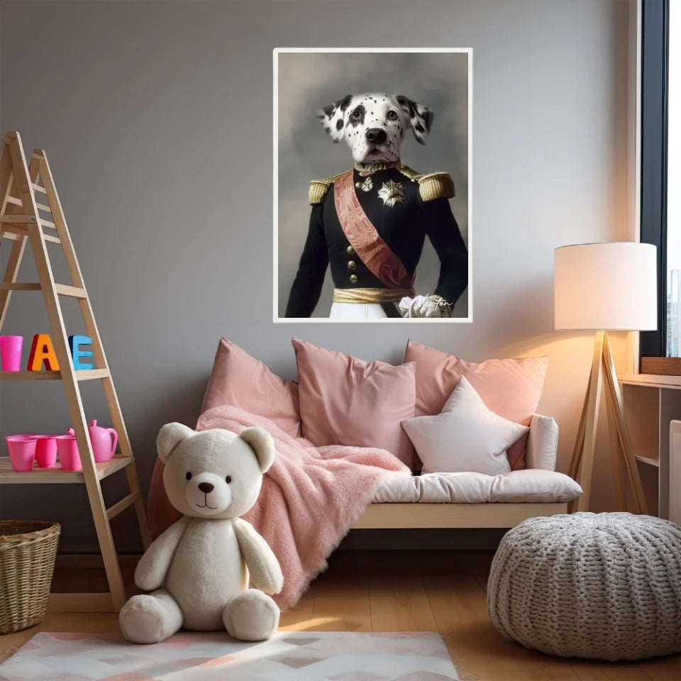 Tableau Animaux Portrait Personnalisé Renaissance Louis Philippe d'Orléans Duc d'Aumale