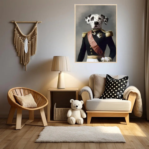 Tableau Animaux Portrait Personnalisé Renaissance Louis Philippe d'Orléans Duc d'Aumale