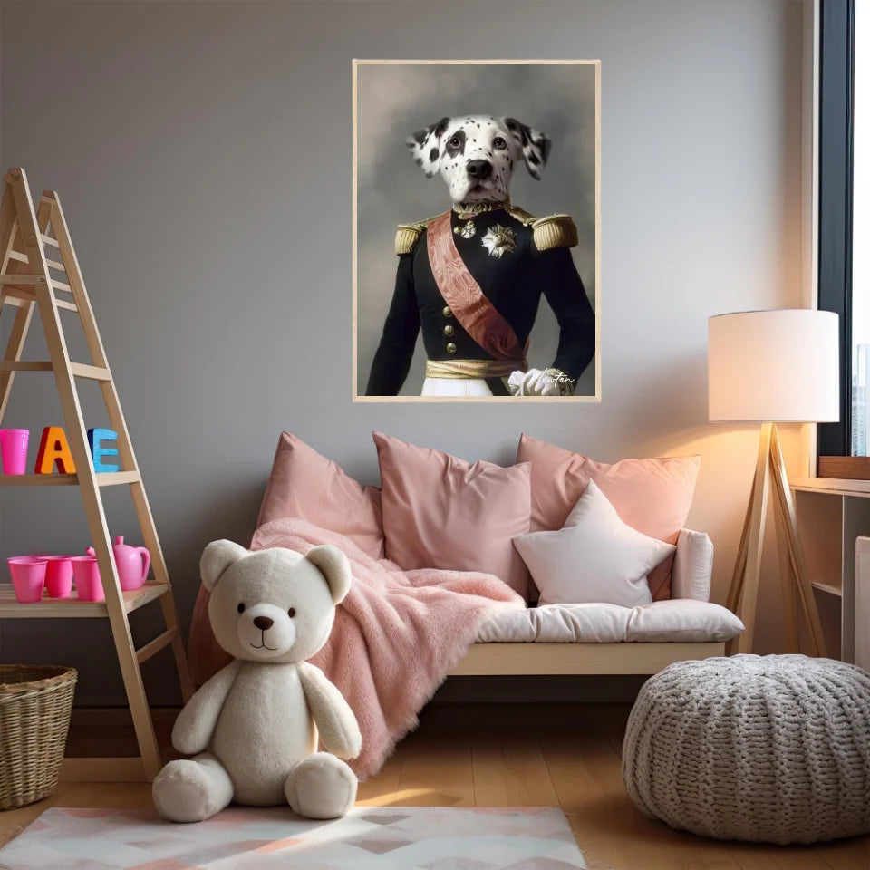 Tableau Animaux Portrait Personnalisé Renaissance Louis Philippe d'Orléans Duc d'Aumale