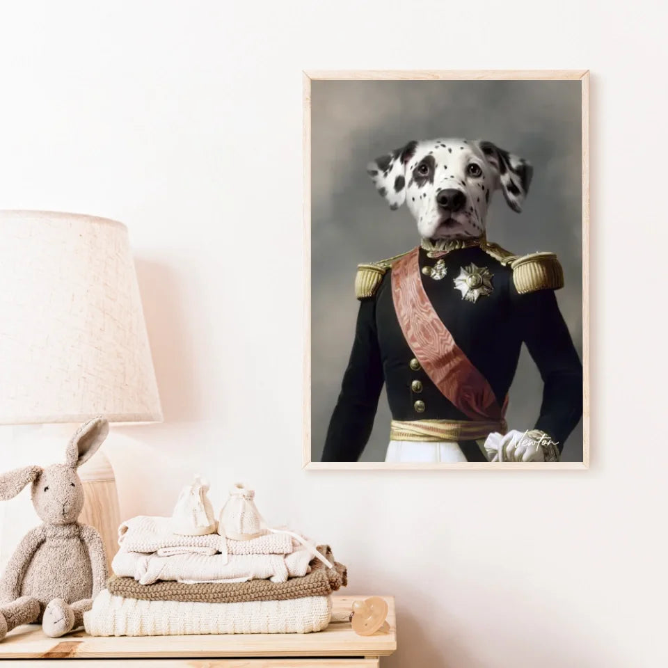 Tableau Animaux Portrait Personnalisé Renaissance Louis Philippe d'Orléans Duc d'Aumale