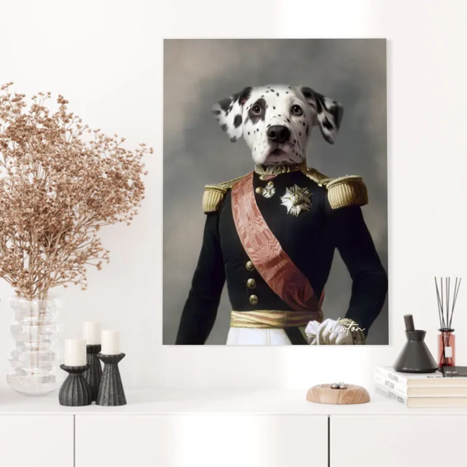 Tableau Animaux Portrait Personnalisé Renaissance Louis Philippe d'Orléans Duc d'Aumale