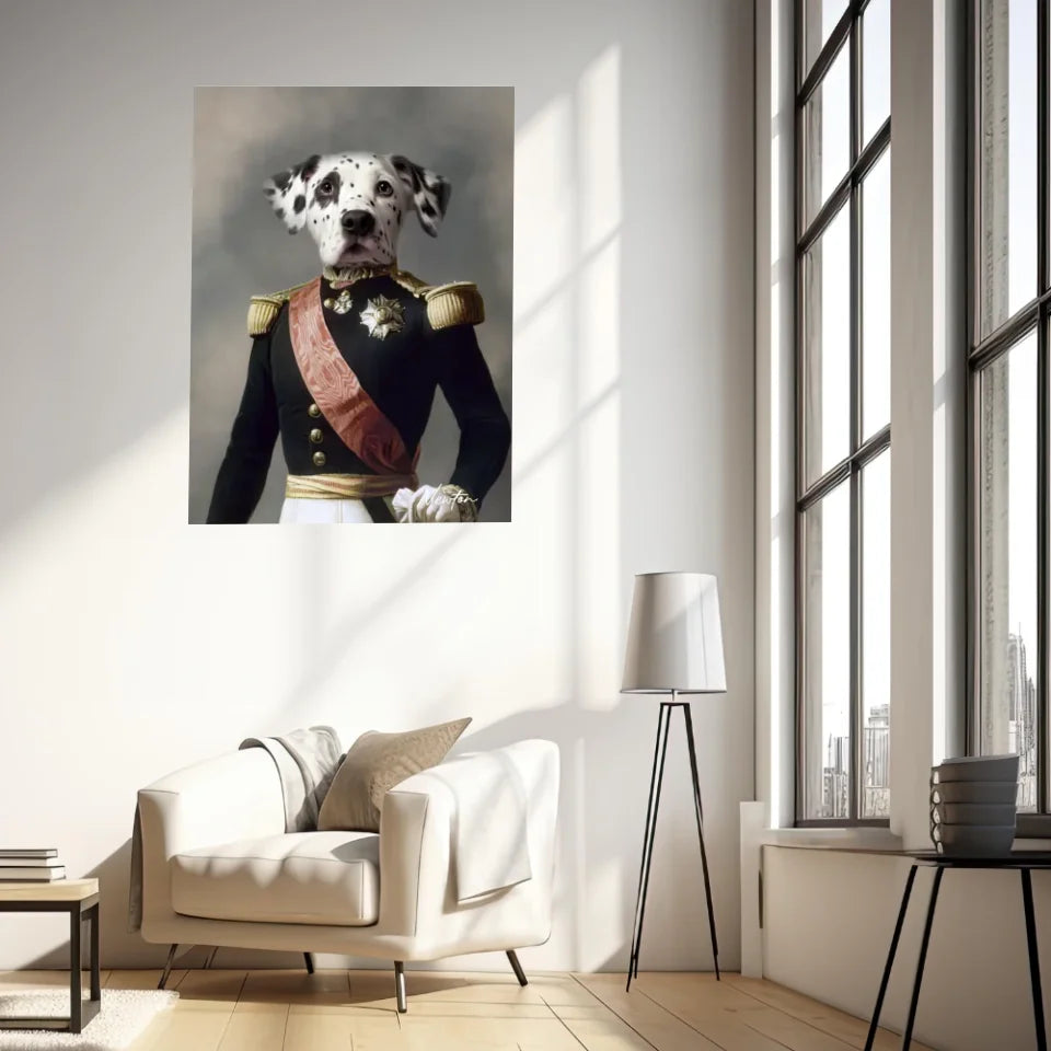 Tableau Animaux Portrait Personnalisé Renaissance Louis Philippe d'Orléans Duc d'Aumale