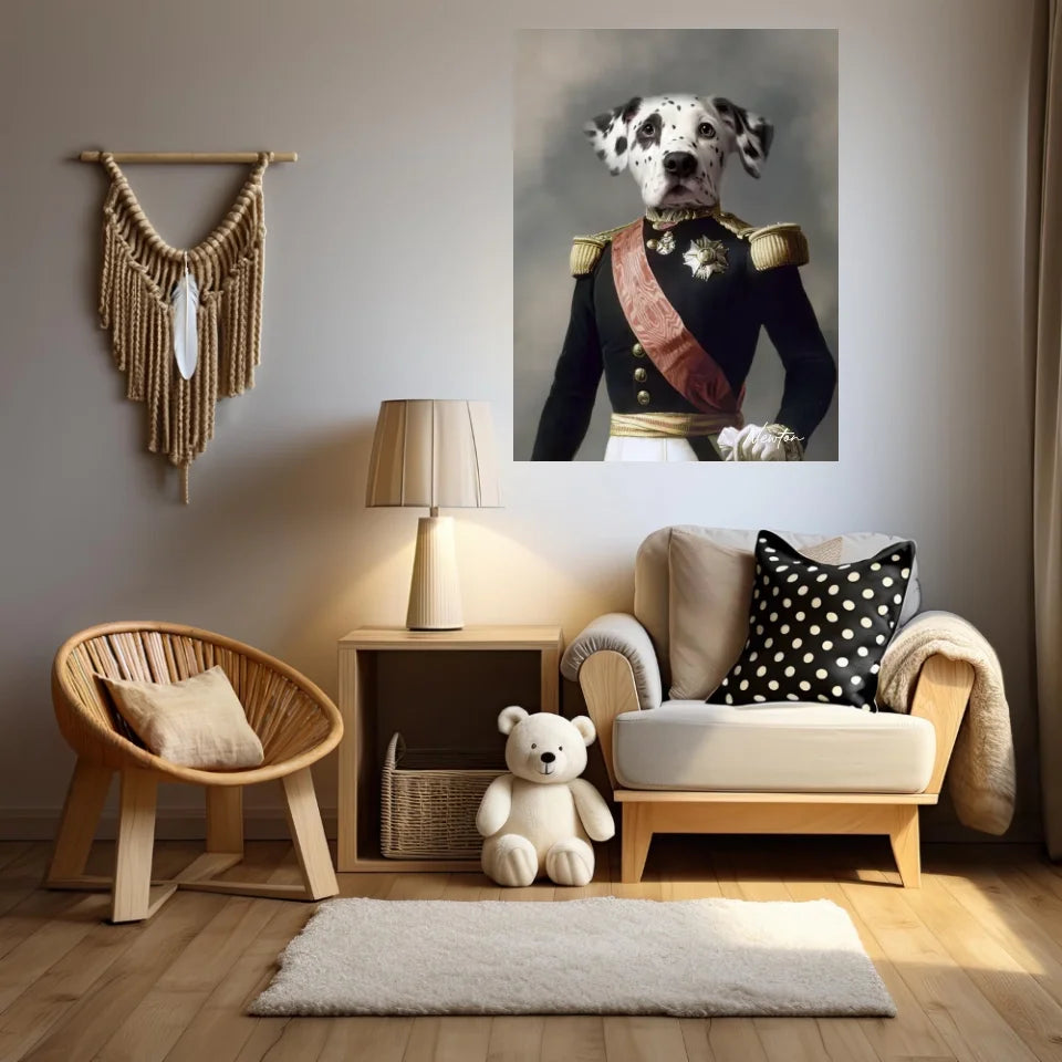Tableau Animaux Portrait Personnalisé Renaissance Louis Philippe d'Orléans Duc d'Aumale