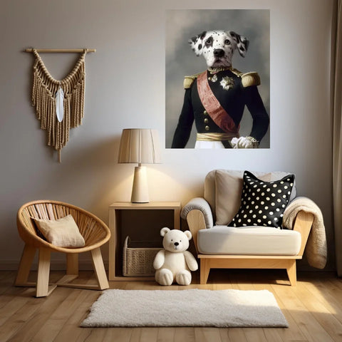 Tableau Animaux Portrait Personnalisé Renaissance Louis Philippe d'Orléans Duc d'Aumale