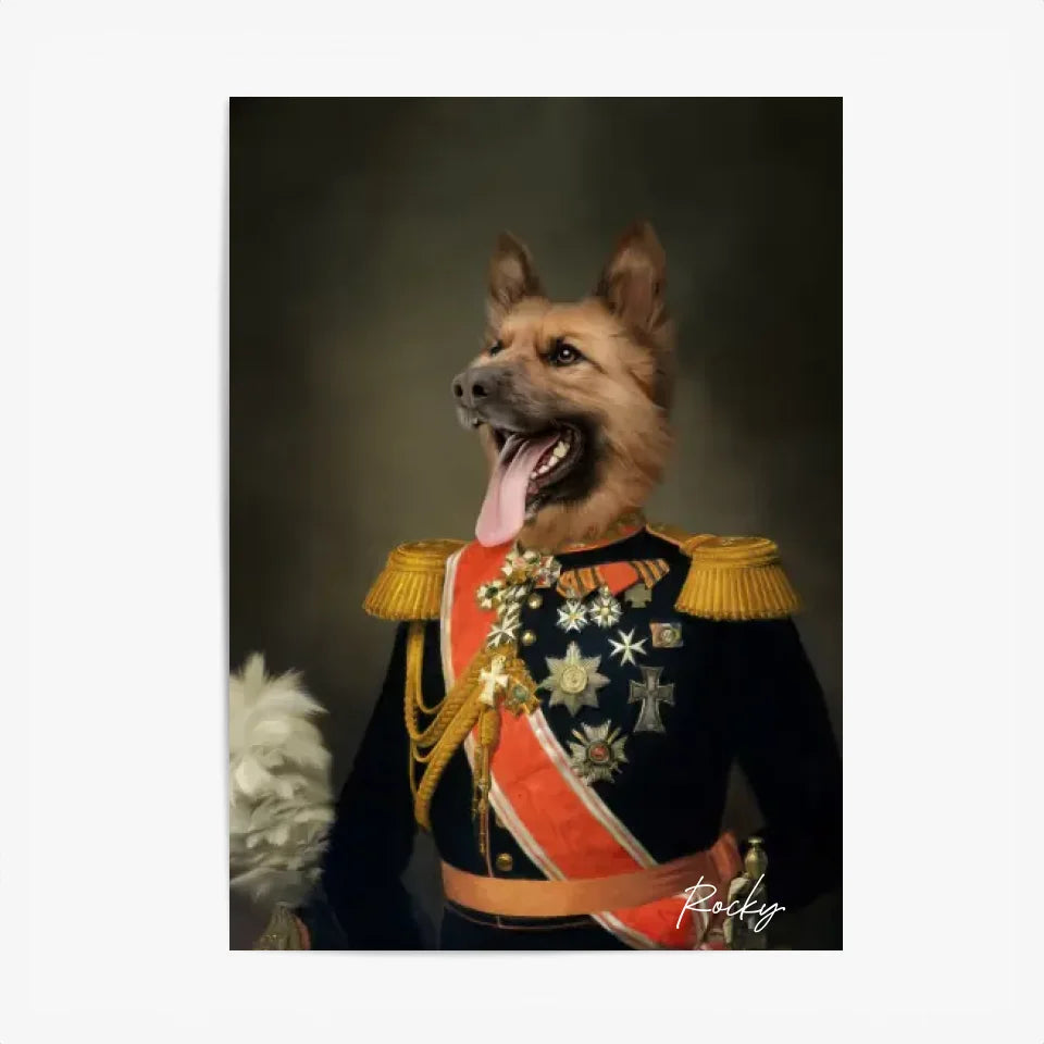 Tableau Animaux Portrait Personnalisé Renaissance Nicolas II de Russie