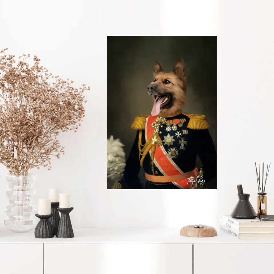 Tableau Animaux Portrait Personnalisé Renaissance Nicolas II de Russie