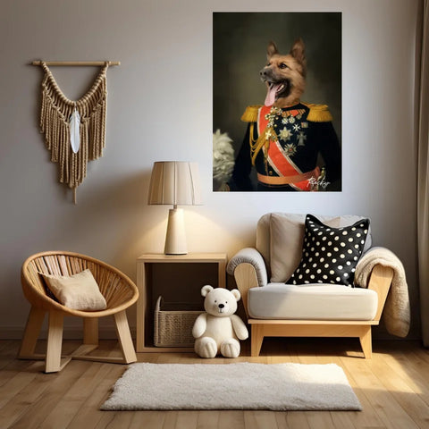 Tableau Animaux Portrait Personnalisé Renaissance Nicolas II de Russie