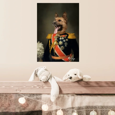 Tableau Animaux Portrait Personnalisé Renaissance Nicolas II de Russie