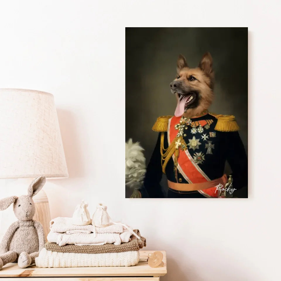 Tableau Animaux Portrait Personnalisé Renaissance Nicolas II de Russie