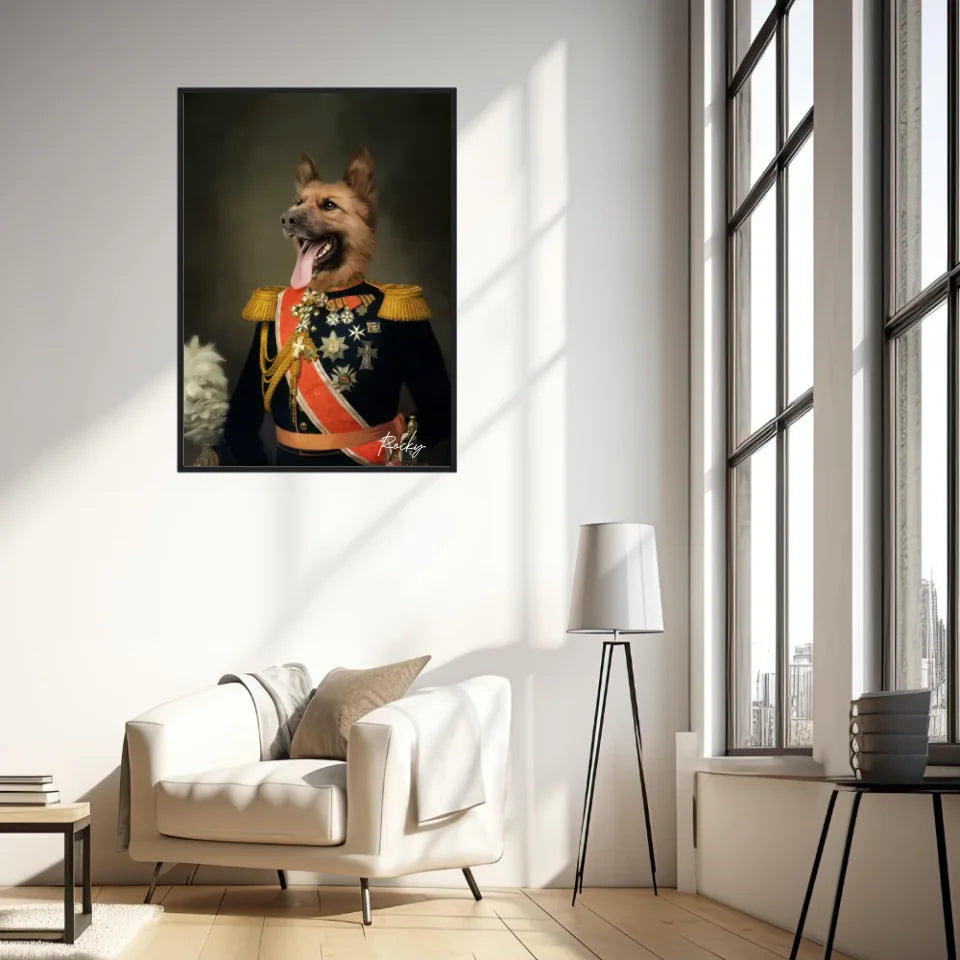 Tableau Animaux Portrait Personnalisé Renaissance Nicolas II de Russie