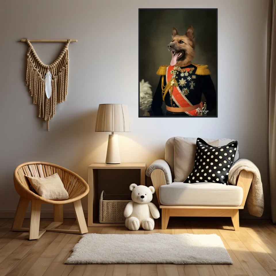 Tableau Animaux Portrait Personnalisé Renaissance Nicolas II de Russie