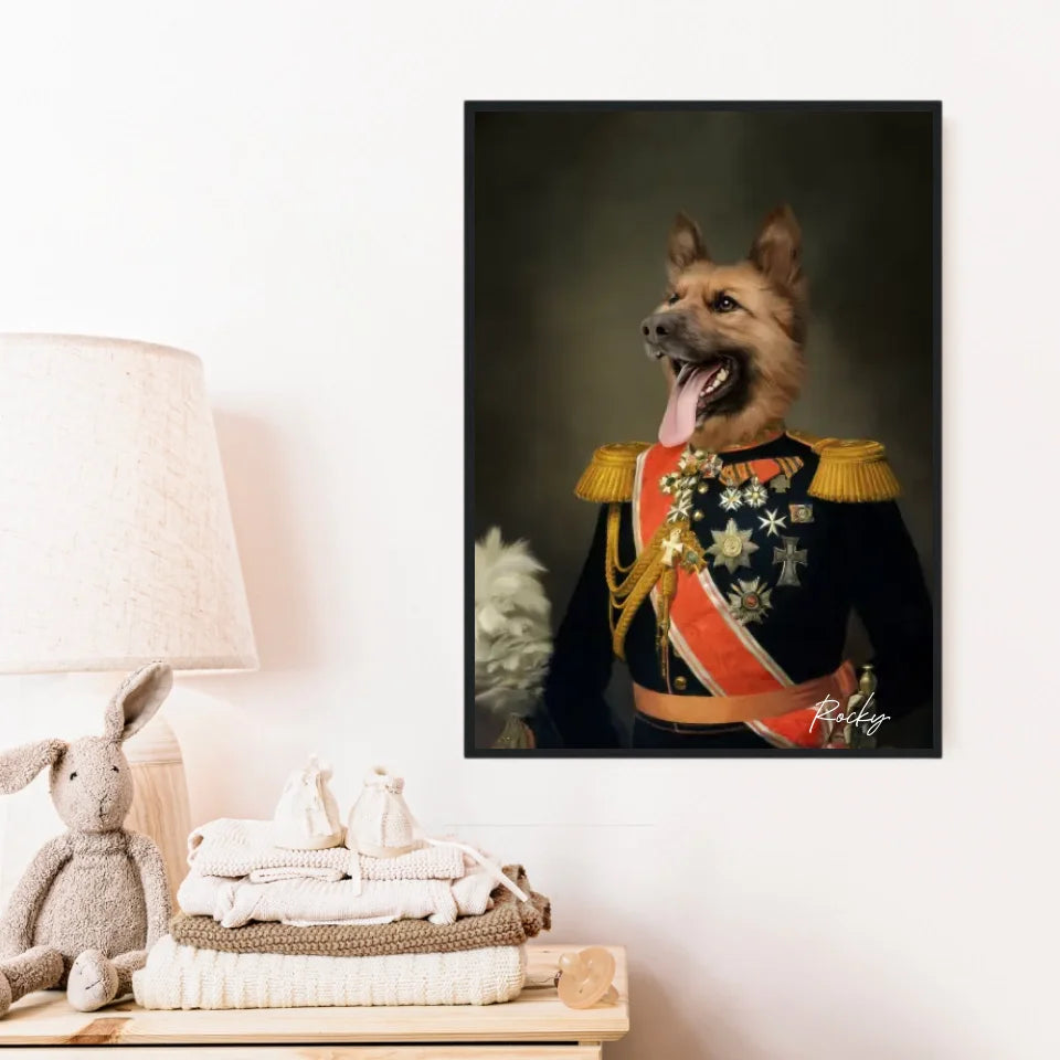 Tableau Animaux Portrait Personnalisé Renaissance Nicolas II de Russie