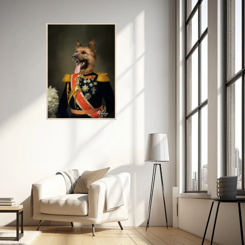 Tableau Animaux Portrait Personnalisé Renaissance Nicolas II de Russie
