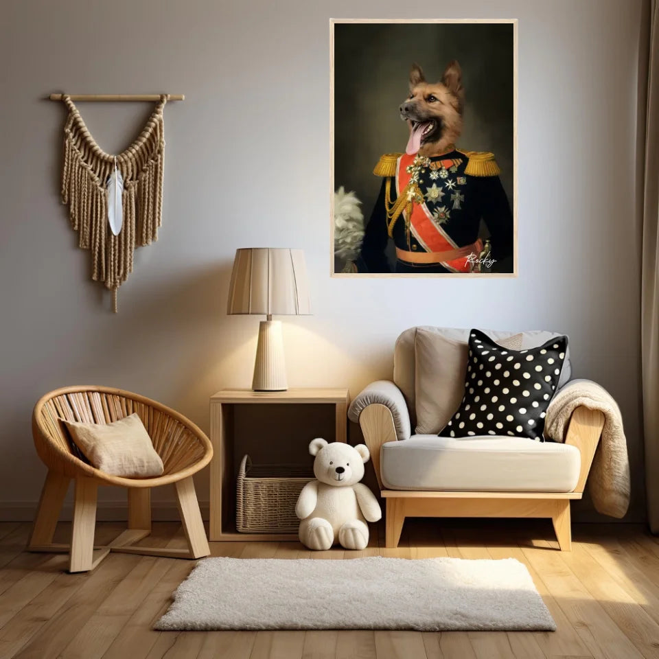 Tableau Animaux Portrait Personnalisé Renaissance Nicolas II de Russie