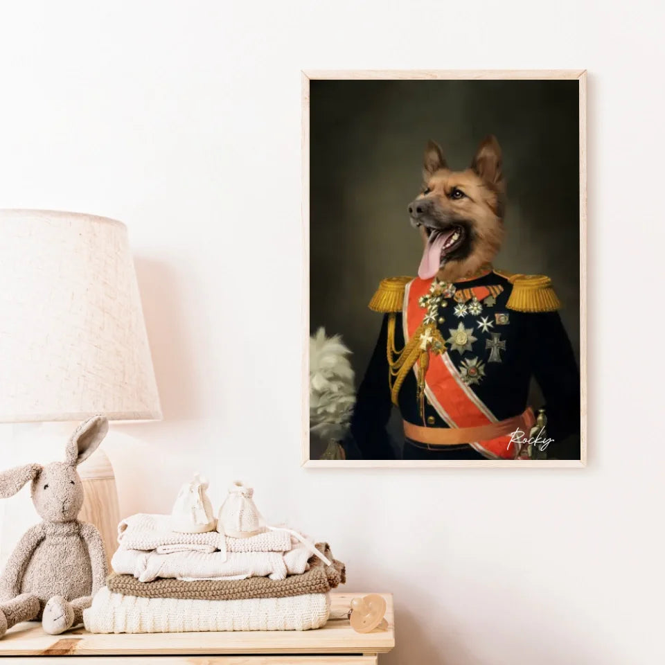 Tableau Animaux Portrait Personnalisé Renaissance Nicolas II de Russie