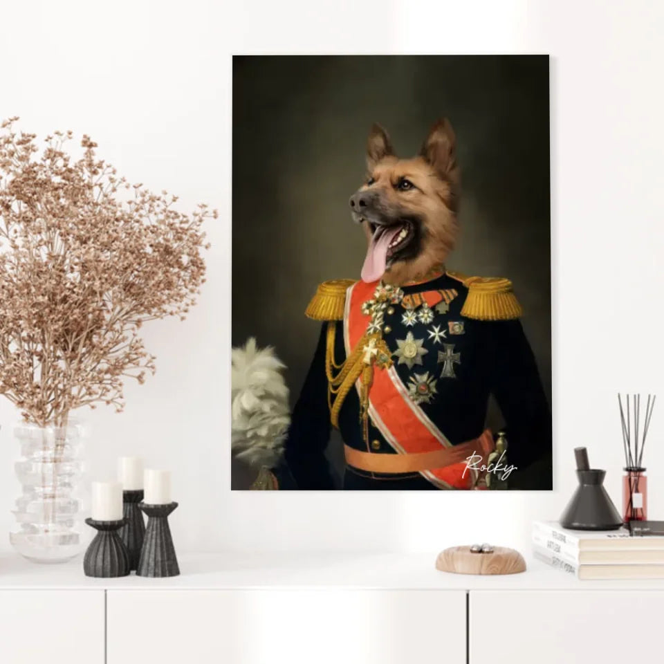 Tableau Animaux Portrait Personnalisé Renaissance Nicolas II de Russie