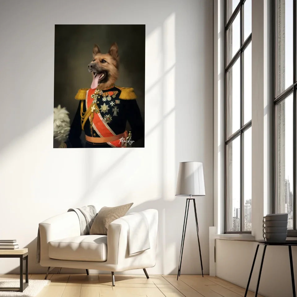 Tableau Animaux Portrait Personnalisé Renaissance Nicolas II de Russie