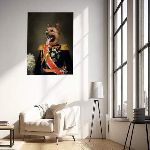 Tableau Animaux Portrait Personnalisé Renaissance Nicolas II de Russie