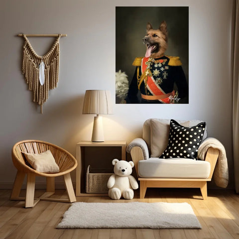 Tableau Animaux Portrait Personnalisé Renaissance Nicolas II de Russie