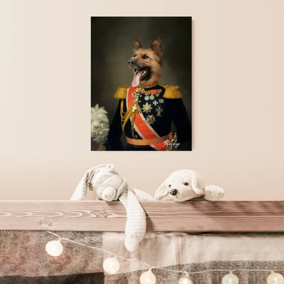 Tableau Animaux Portrait Personnalisé Renaissance Nicolas II de Russie