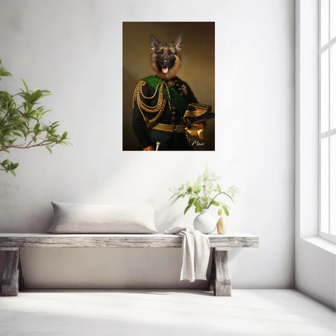 Tableau Animaux Portrait Personnalisé Renaissance Charles-Albert Roi de Sardaigne
