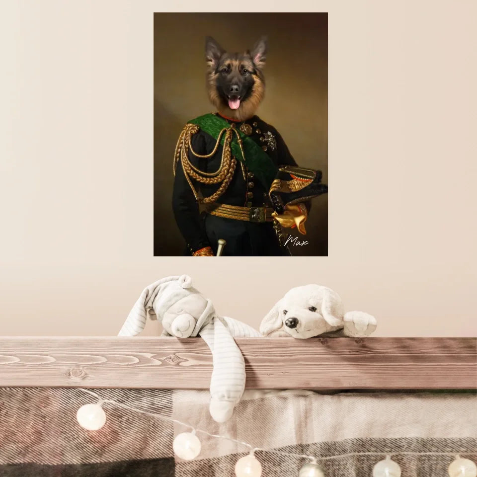 Tableau Animaux Portrait Personnalisé Renaissance Charles-Albert Roi de Sardaigne