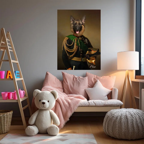Tableau Animaux Portrait Personnalisé Renaissance Charles-Albert Roi de Sardaigne