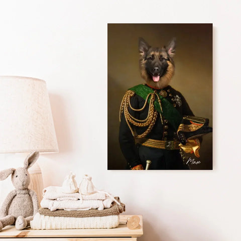 Tableau Animaux Portrait Personnalisé Renaissance Charles-Albert Roi de Sardaigne
