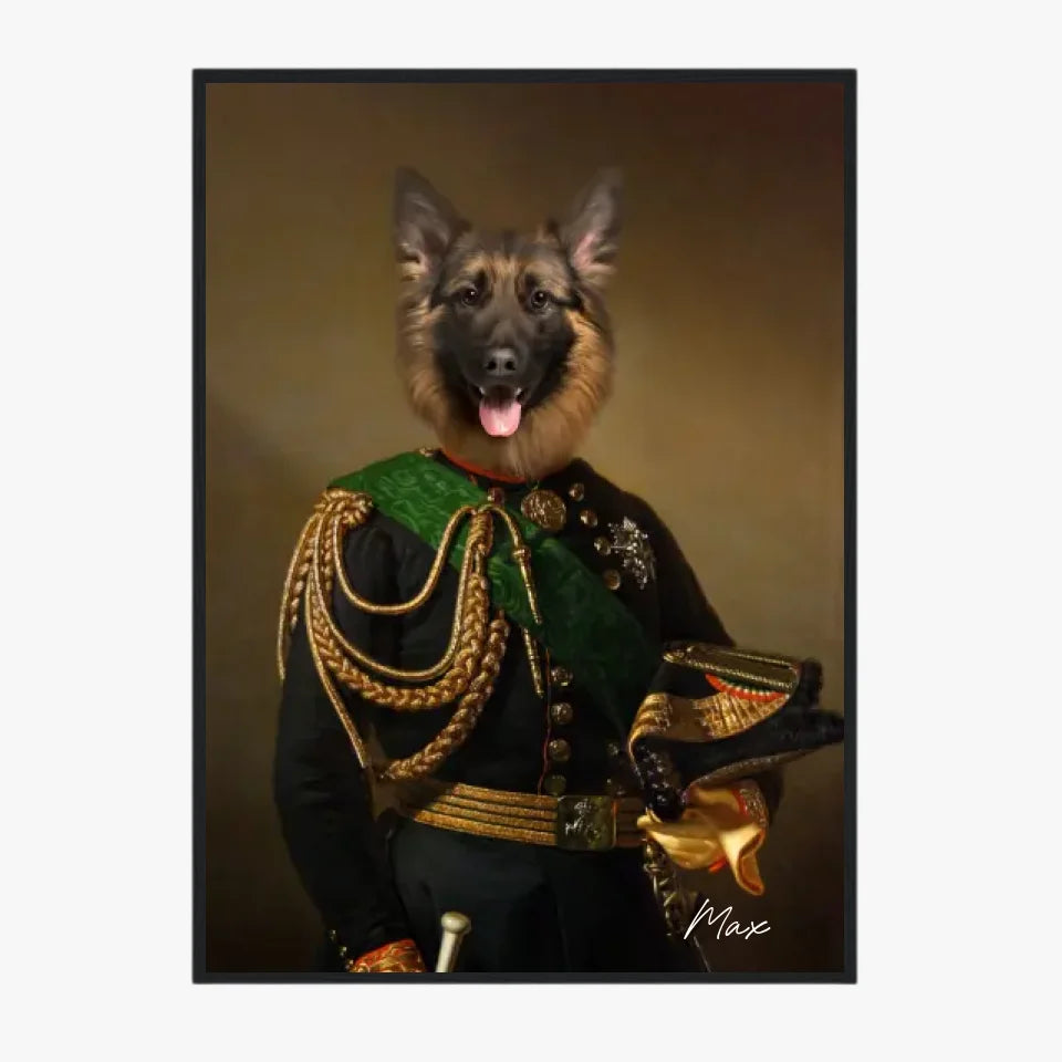 Tableau Animaux Portrait Personnalisé Renaissance Charles-Albert Roi de Sardaigne