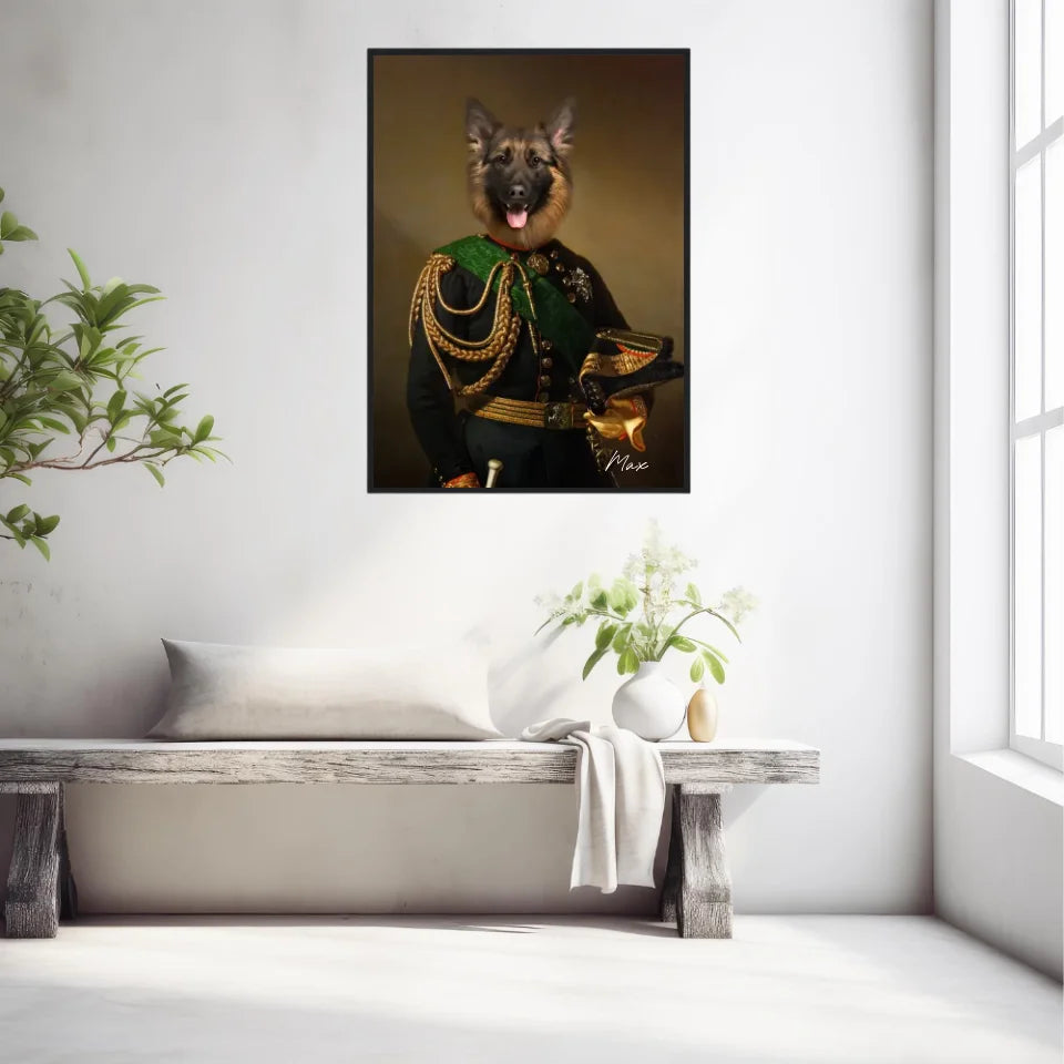 Tableau Animaux Portrait Personnalisé Renaissance Charles-Albert Roi de Sardaigne