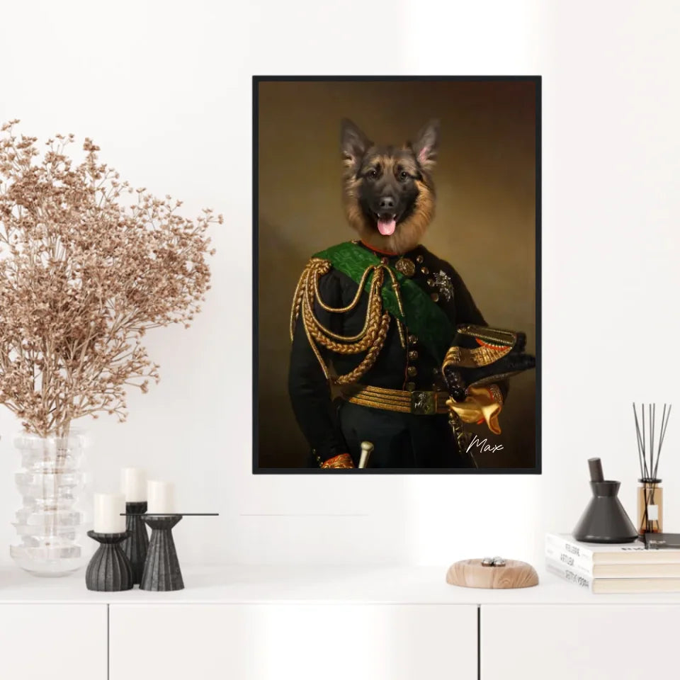 Tableau Animaux Portrait Personnalisé Renaissance Charles-Albert Roi de Sardaigne