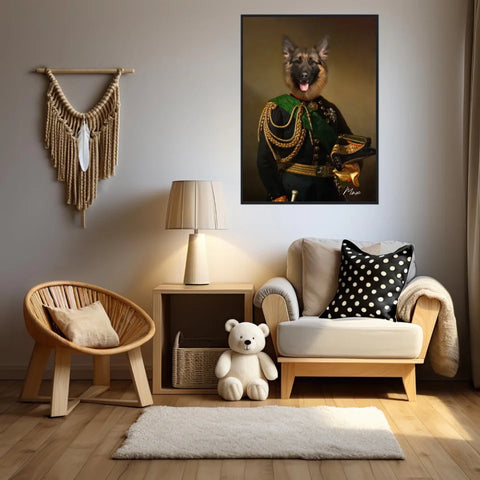 Tableau Animaux Portrait Personnalisé Renaissance Charles-Albert Roi de Sardaigne