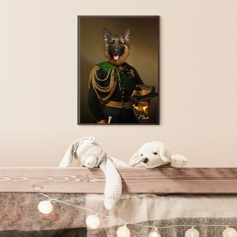 Tableau Animaux Portrait Personnalisé Renaissance Charles-Albert Roi de Sardaigne