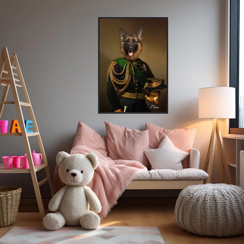 Tableau Animaux Portrait Personnalisé Renaissance Charles-Albert Roi de Sardaigne