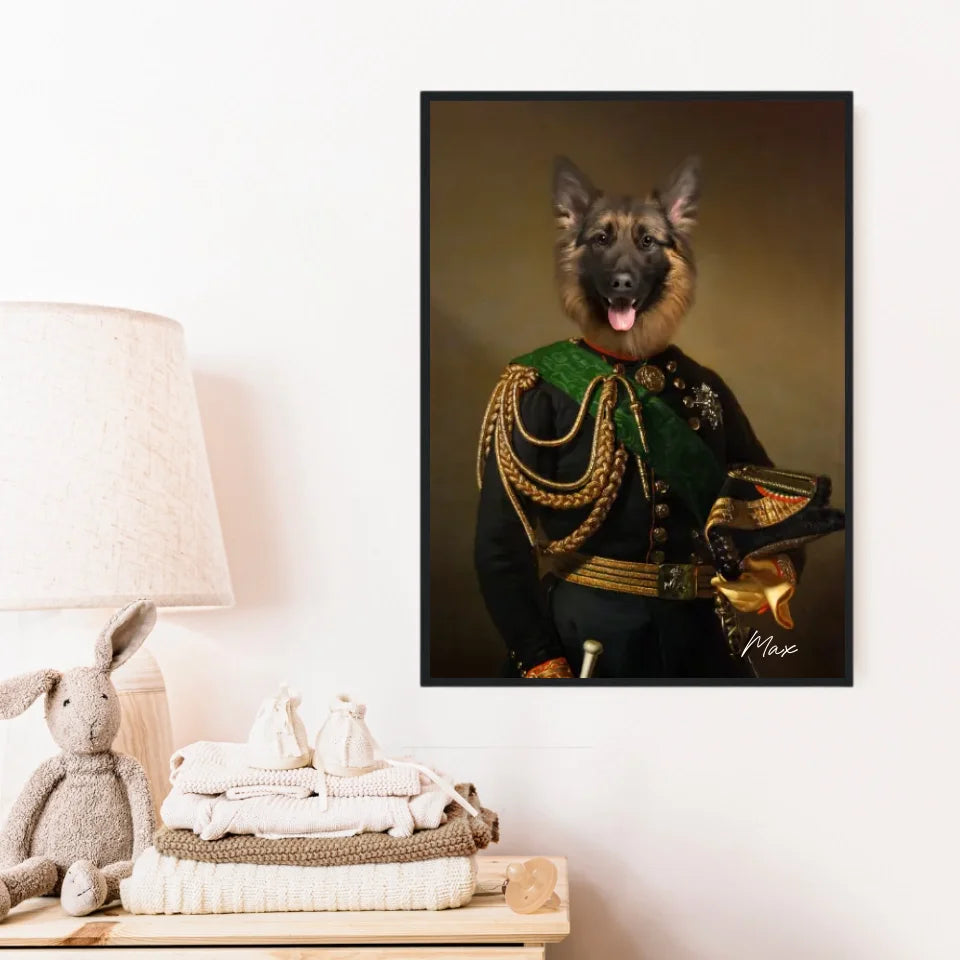 Tableau Animaux Portrait Personnalisé Renaissance Charles-Albert Roi de Sardaigne