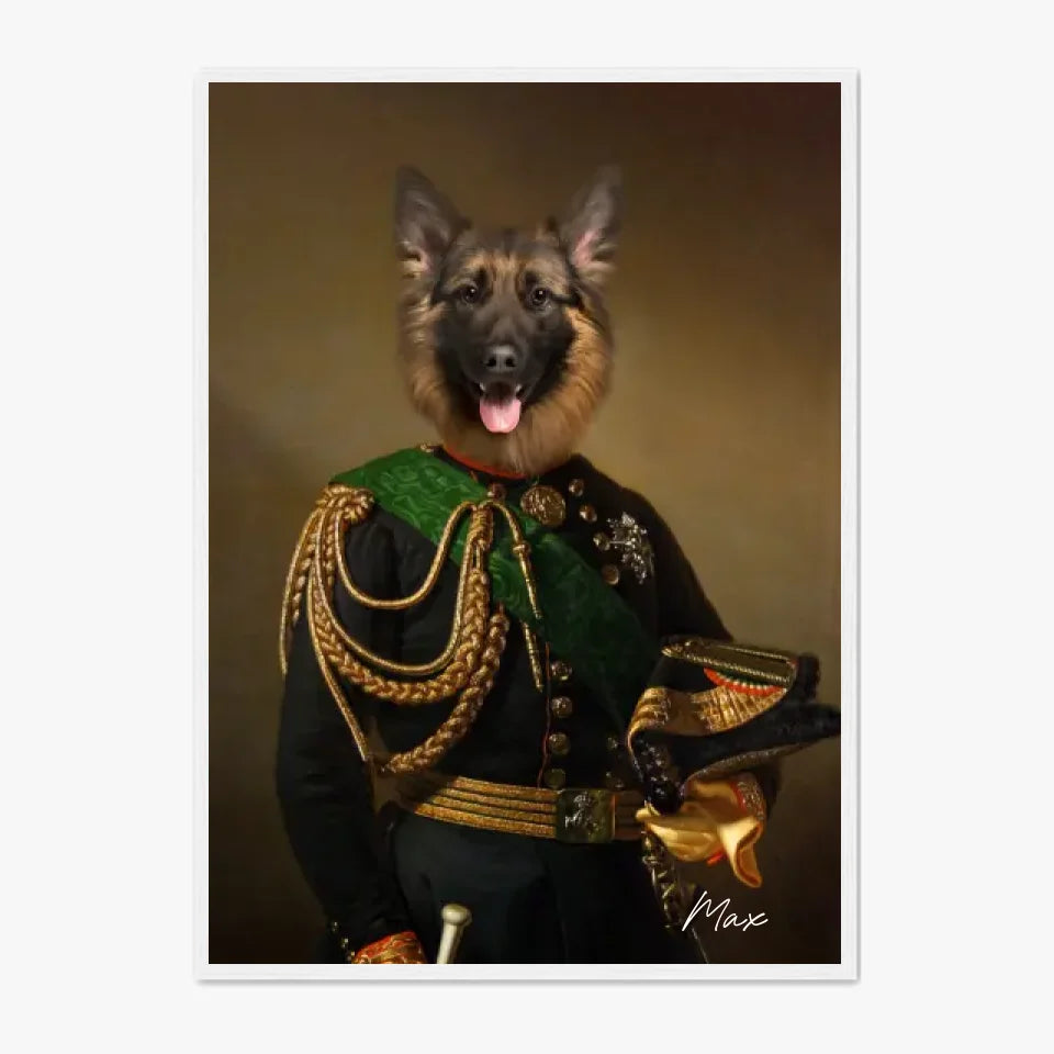 Tableau Animaux Portrait Personnalisé Renaissance Charles-Albert Roi de Sardaigne