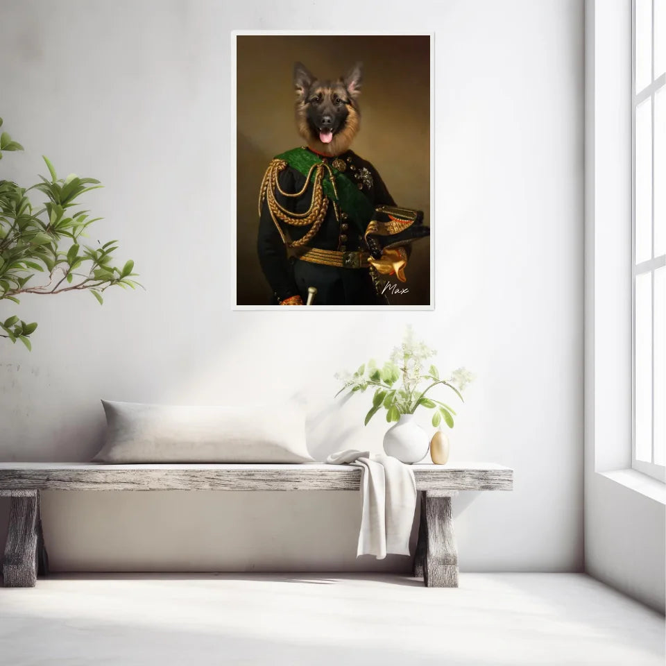 Tableau Animaux Portrait Personnalisé Renaissance Charles-Albert Roi de Sardaigne