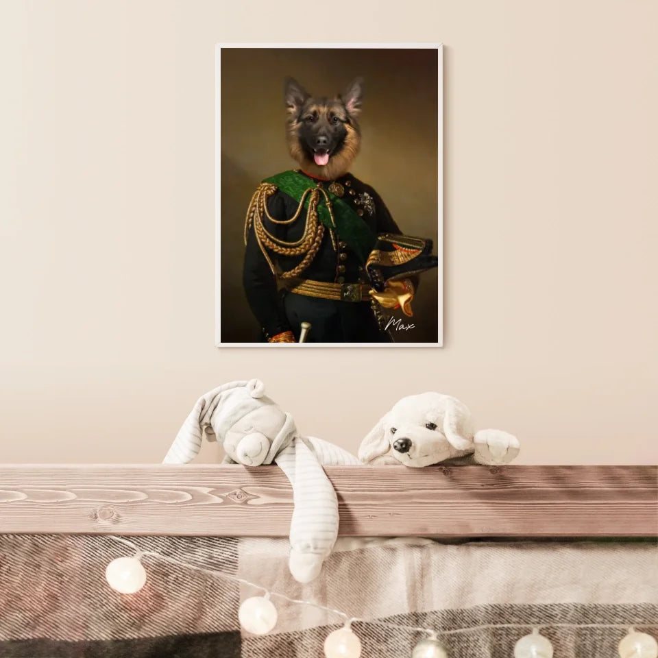 Tableau Animaux Portrait Personnalisé Renaissance Charles-Albert Roi de Sardaigne