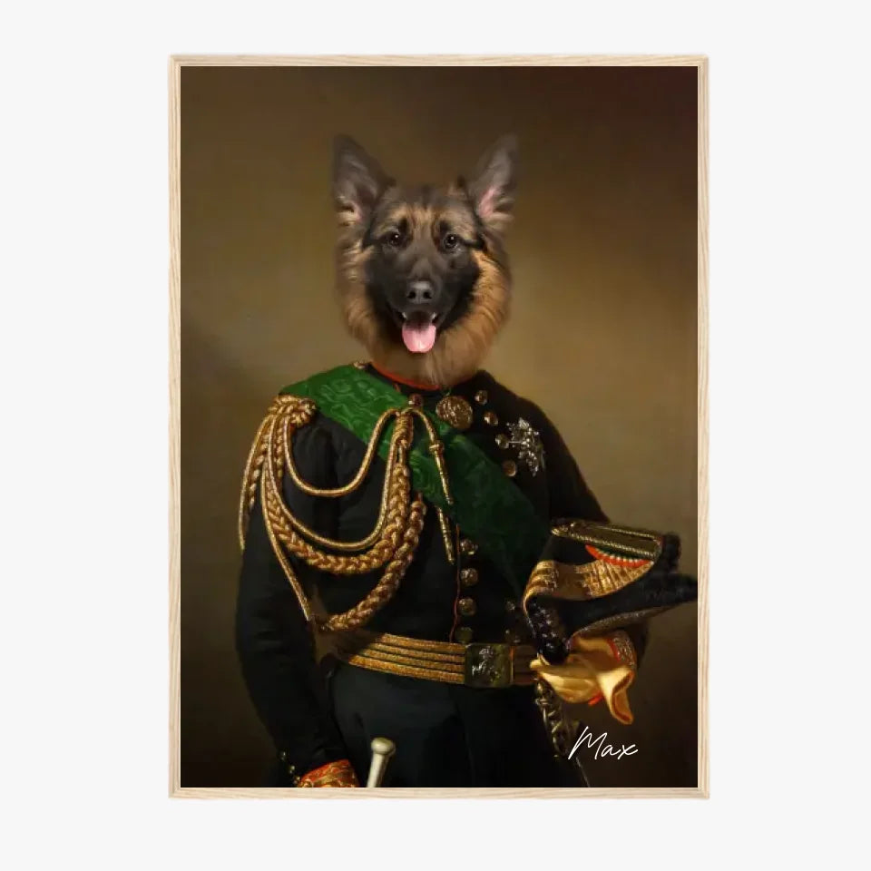 Tableau Animaux Portrait Personnalisé Renaissance Charles-Albert Roi de Sardaigne